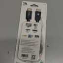 GE Home Electrical 4K HDMI Cable, 3 ft. HDMI 2.0 High Speed 18 Gbps with Ethernet, 4K 60Hz, 1440p 1080p 120Hz, HDR, for HDTV, Streaming, Blu-ray, Gaming, PS4 Pro PS5 Xbox, 34474