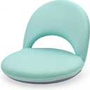 Floor Chair Floor Cushion Folding Padded Gaming Chair Adjustable 5-Position Floor Seat with Back Support for Kids Adult Great for Gaming Reading Meditating (Green)