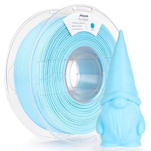 AMOLEN 3D Printer Filament PLA, True High Speed 600mm/ s 1.75mm PLA Filament Ice Blue PLA, 1KG/ 2.2lb, Dimensional Accuracy +/ - 0.02 mm, Smooth & Non-Tangle, Fits for Most FDM 3D Printer