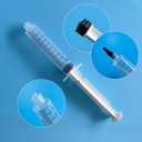 100 Pack 10ml Syringes Luer Lock with Cap, 10cc Syringe without Needle for Liquid, Individually Sterilized Wrapped, Exp: 01/2030