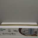 52" Wood Ceiling Fan with Light Remote Control(FCC) Quiet DC Motor 3 Blade Dimmable Ceiling Fans for Bedroom Living Room Indoors and Outdoors Dark Walnut (Walnut Blades+Matte Black Body)