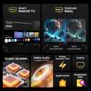 SANSUI 32 inch FHD Smart WebOS TV | Frameless Screen with chromecast Built in | 4000:1 Contrast Ratio|WebOS Hub with 28W Speakers & Apple HomeKit & Live TV| Support Airplay & WiFi & Bluetooth 5.2