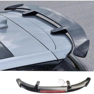 MUTUSAISI Universal Rear Window Roof Spoiler Drilling Installation Wing Compatible with Most Hatchback/ SUV/ Wagon/ Minivan (with LED Light)