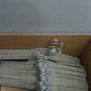 Amazon Basics Slim Velvet Non-Slip Space Saving Suit Clothes Hangers, Sturdy Metal, Gray/Silver, 30-Pack