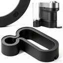 Riser Stand for Nespresso Vertuo Pop+, 2.5inch Height Elevation Stand, 3D Printed Coffee Machine Base, Compatible with Standard and Deluxe Models, Fits YETI 20 oz & Contigo 16 oz Mugs (Black)