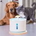 11 Pcs Cat Fountain Filter Replacement - Compatible with 2.5L Automatic Pet Water Fountain, 4-Layer Filtration System, Includes 8 Carbon Filters, 2 Sponges, and 1 Cleaning Brush