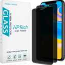 HPTech (2 Pack) Privacy Screen Protector Designed for iPhone 11 Pro, iPhone XS, iPhone X and iPhone 10 (5.8-inch) Anti-Spy Tempered Glass, Anti Scratch, Bubble Free (Black)