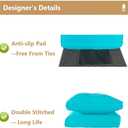High Back Outdoor Chair Cushions for Patio Furniture,25x25x5 Replacement Couch Cushion Set for Wicker Glider Rocking Chairs Loveseat Sectional Sofa,Out Door Chair Pad Weather Fade Resistant,Teal Blue