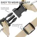 PUPTECK No Pull Dog Harness Soft Adjustable Basic Nylon Step in Puppy Vest Outdoor Walking with ID Tag Cream