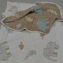 Ultra-Soft Muslin Baby Hooded Towel - 32 x 32 Inches, Ideal for Bath & Beach, Suitable for Both Boys & Girls from Newborns to Toddlers (Forest Elephant Grey)