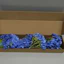 ZYTUYO 4 Pcs Royal Blue 20 inches Real Touch Hydrangea Artificial Flowers Boho Lifelike Real Looking Latex Hydrangeas Flower with Long Stem for Indoor Living Room Spring Home Decor Table Flower