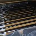 ZJSF Freestanding Dog Fence Indoor, Foldable Dog Gate for Doorways, Stairs or Hallways, Sturdy Wood Extra Wide Pet Gate with Support Feet for The House, Black, 24 "Height-3 Panels