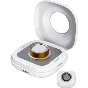 bsqueda Wireless Charging Case for Oura Ring 4 Charger, 2000mAh Portable Travel Charger Station Fits All-Sized Ring Gen 4, 30-Day Runtime (Official Charger NOT Included)