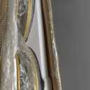 Bar Cart Gold Rolling Cart for Home,2 Tiers Bar Serving Cart Round Wine Cart with Handle, Metal Wine Rack and Casters, Serving Bar Trolley for Home Kitchen,Living Room,Christmas,New Year