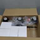 3-Light Bathroom Light Fixtures, 17.23" Black Modern Vanity Lights with Clear Glass Shade, Bathroom Wall Lamp for Mirror Kitchen Living Room Hallway Cabinet Porch