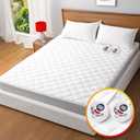 Heated Mattress Pad California King,Dual Controller Electric Mattress Pad with Preheat Functions,Bed Warmer with 12 Heat Settings and & 1-12 Hours Auto Shut Off,Machine Washable((72"x84",White)