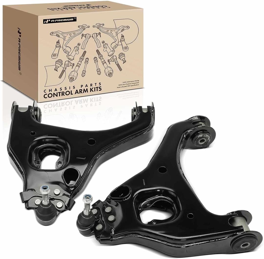 A-Premium 2 x Front Lower Control Arms, with Ball Joint & Bushing, Compatible with Chevy Silverado 1500 1999-2006, Silverado 1500 Classic 2007, GMC Sierra 1500 1999-2006, Sierra 1500 Classic 2007, RWD