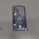 Samsung Galaxy S25 Magnetic Glitter Case [Compatible with MagSafe] Women Girls Bling Rhinestone Case with Stand Luxury Diamond Camera Lens Protection Shockproof Case for Galaxy S25, Blue