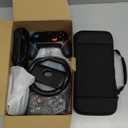 Pro Controllers Accessories Bundle for Nintendo Switch 2 18-in-1: Carrying Case, Screen Protector, Thumb Grip for Joycon, Dockable Console Protective Cover Shell, Steering Wheel, 2025 Switch2 Game Kit (2* Black Controllers (Leather Wrapped))