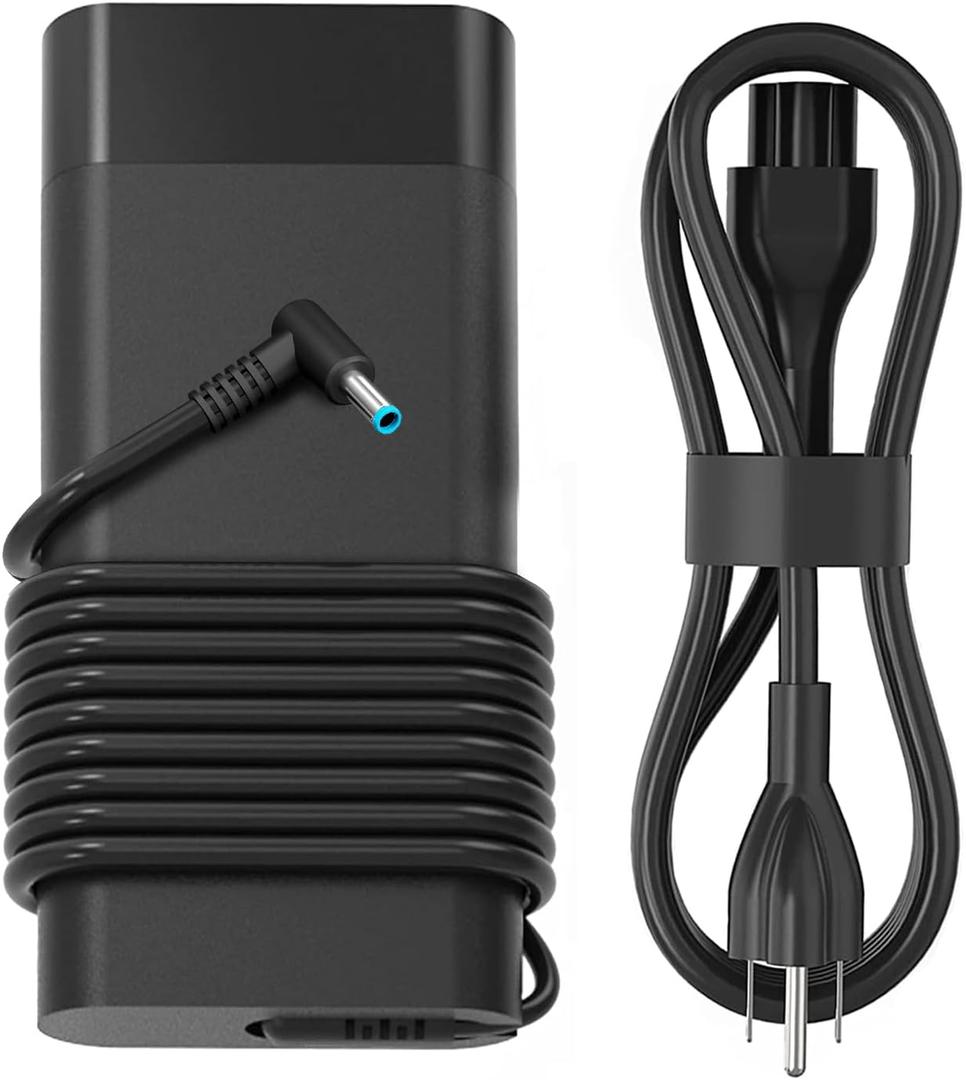 New 135W 19.5V 6.9A Laptop Charger AC Adapter Compatible with HP Spectre x360, OMEN Pavilion Gaming 15 17 ec0013dx 15-ec0751ms L15534-001 TPN-DA11 TPN-CA13 Power Supply Cord 4.5 * 3.0mm