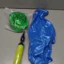 Lewtemi 2 Pcs 22 Inch Big Bouncing Ball with Handle Jumping Hopper Bouncy Ball for Adults Exercise and Air Pump for Outdoor Sports Game (Blue, Green)