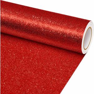 16" 30 ft Red Glitter Bulletin Board Paper Roll, Bulletin Board Paper for Classroom Background, Durable Bulletin Board Roll for School Office Decor, DIY Crafts, Posters, Wall Display Supplies