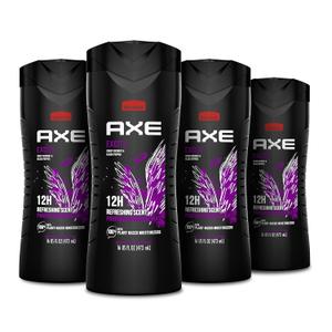 AXE Crisp Coconut & Black Pepper Body Wash 4 Count 16 oz