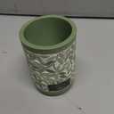 Avanti Linens - Tumbler, 100% Hand-Painted Resin Bathroom Accessories, Botanical Home Decor (Stratford)