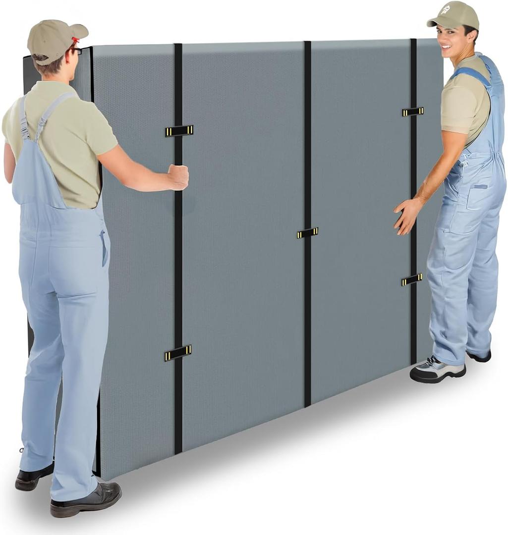 Mattress Bags for Moving and Storage, Heavy Duty Tarp Reusable Storage Bag,Easy Carrier Mattress Moving Cover (King Size) (Gray)