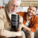 Qtencas Retirement Gifts for Men, Every Sip Tastes Like It's Not My Problem Anymore 20oz Insulated Coffee Mug, Goodbye Gift, Farewell Gifts for Men Friends Coworkers Dad Grandpa