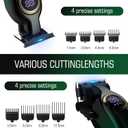 BILLAR Professional Hair Clipper for Men Hair Cutting Kit Men's Beard Trimmer Hair Trimmer Shaver Cordless Barber Clippers and TrimmersGreen