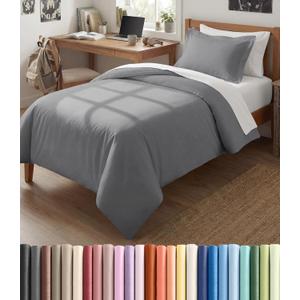 Duvet Cover Twin/Twin XL Size Set - Extra Soft Twin/Twin XL Duvet Cover 68" x 90" with 1 Pillow Sham - Hotel Luxury, Easy Care, Fade Free w/ Zipper Closures & Ties - Comfy & Breathable (Steel Blue) (06 - Steel Blue (No Comforter))