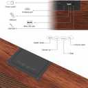 Computer Speakers, Wood Wireless Sound Bar Speaker for Desktop, PC Speaker with Bluetooth 5.3 & Wired USB Connection for Monitor, Laptop, Tablets, Cellphone