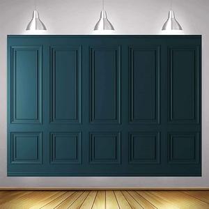 10x7ft Vintage Empty Room Backdrops for Photography Blue Minimalist Simple Fashion Interior Wall Classic Elegant Photography Wedding Background Pictures Videos Studio Props BJRLEM1008