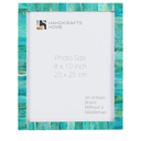 Handicrafts Home 8 by 10 Green Picture Frame – Handmade Rustic Photo Frame for Modern Farmhouse Decor, Wall & Shelf Decor, Bone inlay Frames for Vintage Home Aesthetic, Neutral Living Room Wall Art