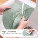 FunWheat Round Braided Placemats Set of 6 Place Mats for Dining Tables Woven Washable Non-Slip Table mats 15 inch(Fog Green, 6pcs)