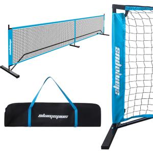Portable Pickleball Net Set | 22 FT Pickleball Net for Outdoor Indoor Driveway | USAPA Regulation Size | Sturdy Metal Frame for All-Weather Play | Easy Setup with Carrying Bag