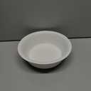 Ceramic Dog Bowl for Large Dogs, Basic 3.7 Cup Food or 30 oz Water Bowl for Replacement, Wide Opening Rounded Edge(Single Bowl, White)