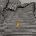 Vansport Arizona State Sun Devils Striped Polo Shirt (Gray, L)