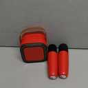 Karaoke Machine for Kids Adults, Portable Bluetooth Speaker with 2 Wireless Karaoke Microphones, 2026 TOP Birthday for Girls Boys 3,4,5,6,7,8+Year Old Toddler Toys Karaoke Player(Red)