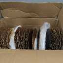 MAONAME 13" Gold Charger Plates Set of 100, Plastic Reef Plate Chargers Bulk, Round Charger for Dinner Plates, Table Chargers for Wedding Decor
