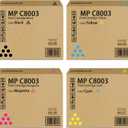 Extra High Yield MP C8003 Toner Cartridge (BK:47,500 Pages,CMY:26,5000 Pages) 842196 842197 842198 842199 Replacement for Ricoh MP C8003 IM C6500 IM C8000 MP C6503 IM C8000 MP C6503 MP C6503 Printer