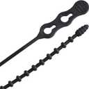 Gardner Bender 45-24BEADBK Beaded Cable Tie Wrap, 24 inch, 140 lb, Reusable, Adjustable Wire and Cord Management, 5 Pk, UV Resistant Black