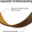 Vintage Leather Bands Compatible with Apple Watch Band 38mm 40mm 41mm 42mm 44mm 45mm 46mm 49mm, Genuine Leather Retro Strap Compatible for Men Women iWatch Ultra SE Series 11/10/9/8/7/6/5/4/3/2/1