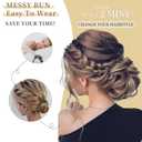 4 Pcs Messy Hair Bun Hairpiece Fake Hair Bun Messy Bun Scrunchie Hair Pieces for Updos Bun Wig Hair Extensions Pieces for Women