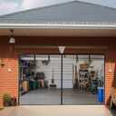 LOOBANI Garage Screen Door 12x7 Ft: Heavy Duty Magnetic Garage Door Screen 1 car, Retractable Roll Up Screen Door for Patio, Hand-Free, Easy Install, Anti Annoying Animal Out