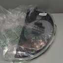 Semicircular Corner Wall Clock Double Sided with Pendulum, Decorative Wall Clock in 2 Silent Quartz Movement Battery Operated for Living Room Bedroom Kitchen Office, Black&White