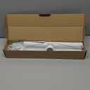 Closet Rods for Hanging Clothes, 17 to 54 Inch Heavy Duty Stepless Adjustable Closet Hanging Rod, 1.3 Inch Diameter Metal Closet Rod for Wardrobes Laundry Bedroom RV, White