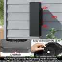 2Pack Vinyl Siding Mounting Blocks with Built-in Electrical Box,Siding Mounting Plate,Black Outdoor Mounting Plate Kit,Siding Mounting Kit for 1/2 inch Lap Double and 4 inch Siding