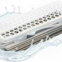 Dishwasher Basket for Small Items, Dishwasher Silverware Holder for Chopstick, Knives, Scoops, Ideal for Small Utensils for Washing, Drying, or Storing (Rectangular)